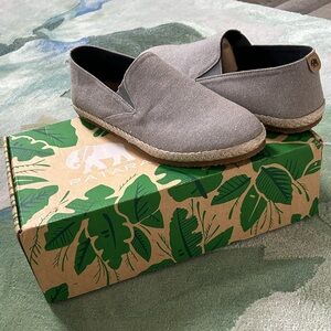 NWB Patera “The Seeker” Eco Grey slip-on canvas men’s shoes